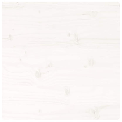 vidaXL Table Top | White | Solid pine wood | 40x40 cm | Rounded corners surface