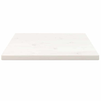 vidaXL Table Top | White | Solid Pine Wood | 60x60cm | Rounded corners surface
