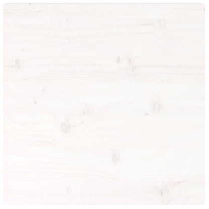 vidaXL Table Top | White | Solid Pine Wood | 60x60cm | Rounded corners surface