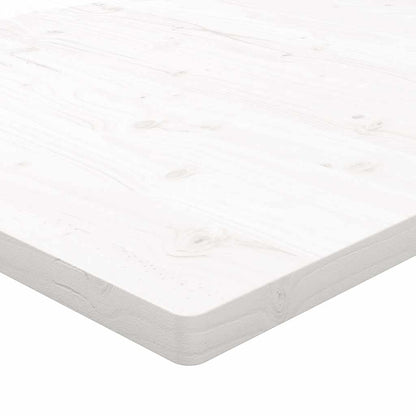 vidaXL Table Top | White | Solid Pine Wood | 60x60cm | Rounded corners surface