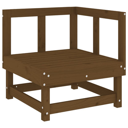 vidaXL Garden Corner Sofas 2 pcs Honey Brown Solid Wood Pine