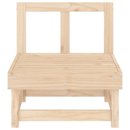 vidaXL Garden Middle Sofas 2 pcs Solid Wood Pine