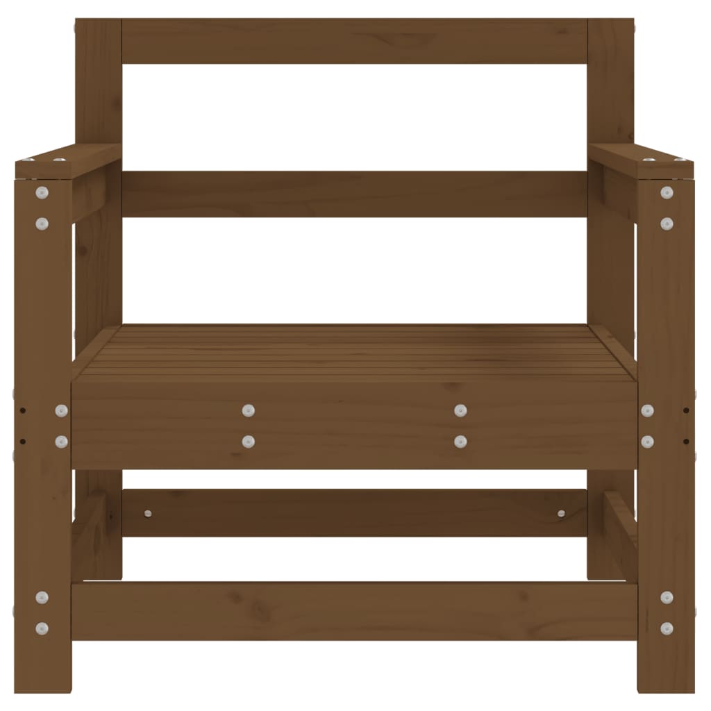 vidaXL Garden Chairs 2 pcs Honey Brown Solid Wood Pine