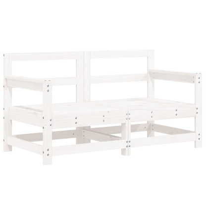 vidaXL Garden Corner Sofas 2 pcs White Solid Wood Pine