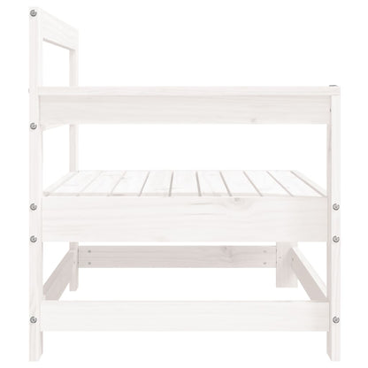 vidaXL Garden Corner Sofas 2 pcs White Solid Wood Pine