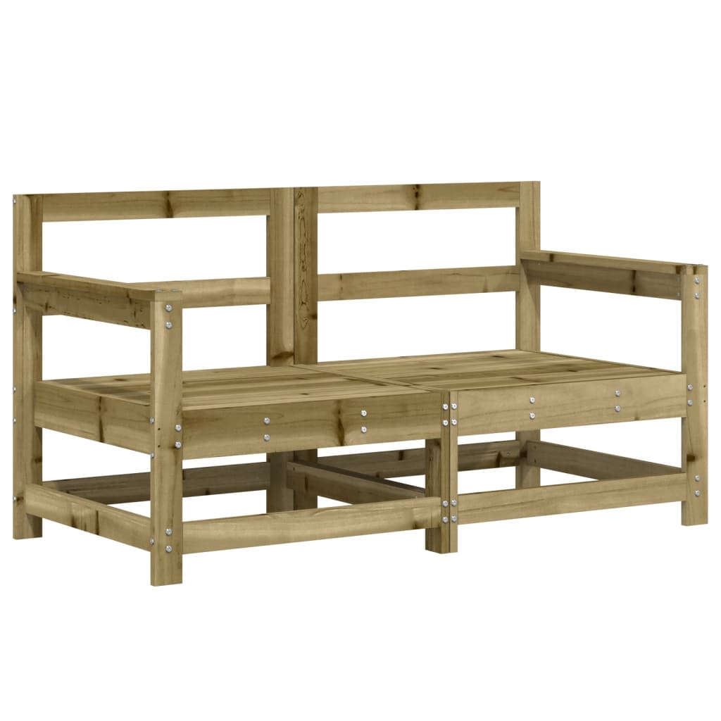 vidaXL Garden Corner Sofas 2 pcs Impregnated Wood Pine