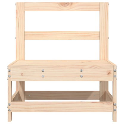 vidaXL Garden Middle Sofas 2 pcs Solid Wood Pine