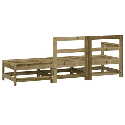 vidaXL 3 Piece Garden Lounge Set Impregnated Wood Pine