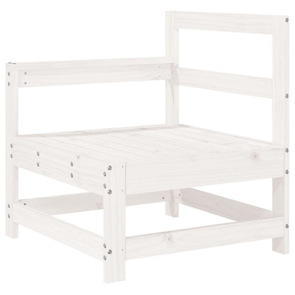 vidaXL 4 Piece Garden Lounge Set White Solid Wood Pine