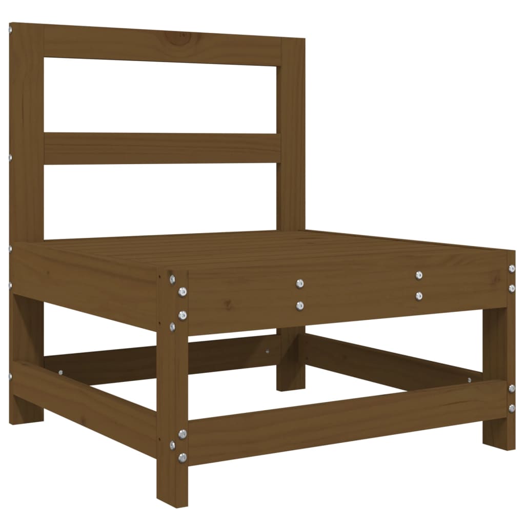 vidaXL 4 Piece Garden Lounge Set Honey Brown Solid Wood Pine