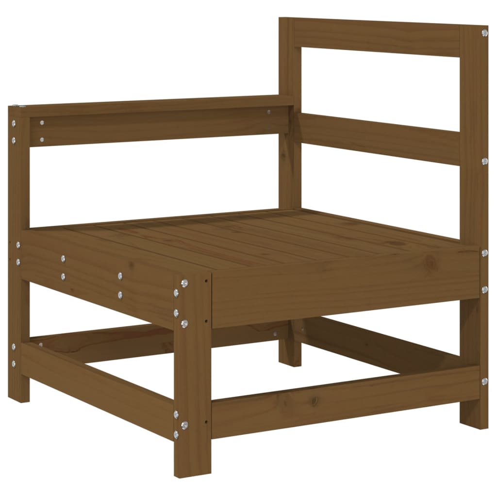 vidaXL 4 Piece Garden Lounge Set Honey Brown Solid Wood Pine