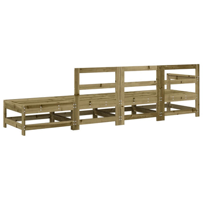 vidaXL 4 Piece Garden Lounge Set Impregnated Wood Pine