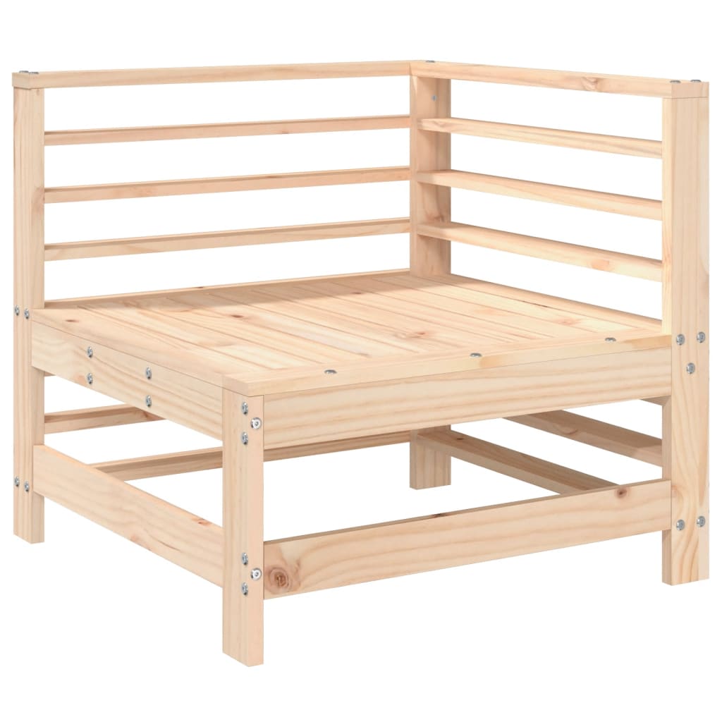 vidaXL Garden Corner Sofa Solid Wood Pine