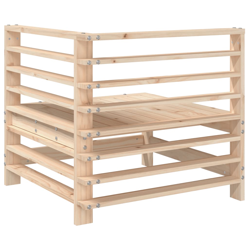 vidaXL Garden Corner Sofa Solid Wood Pine