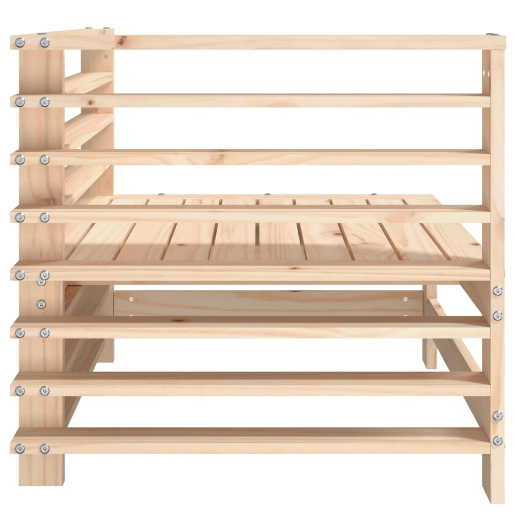 vidaXL Garden Corner Sofa Solid Wood Pine