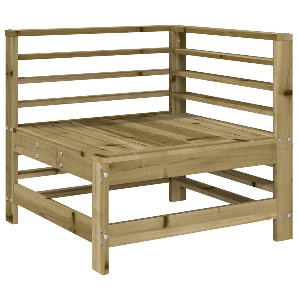 vidaXL Garden Corner Sofa Impregnated Wood Pine