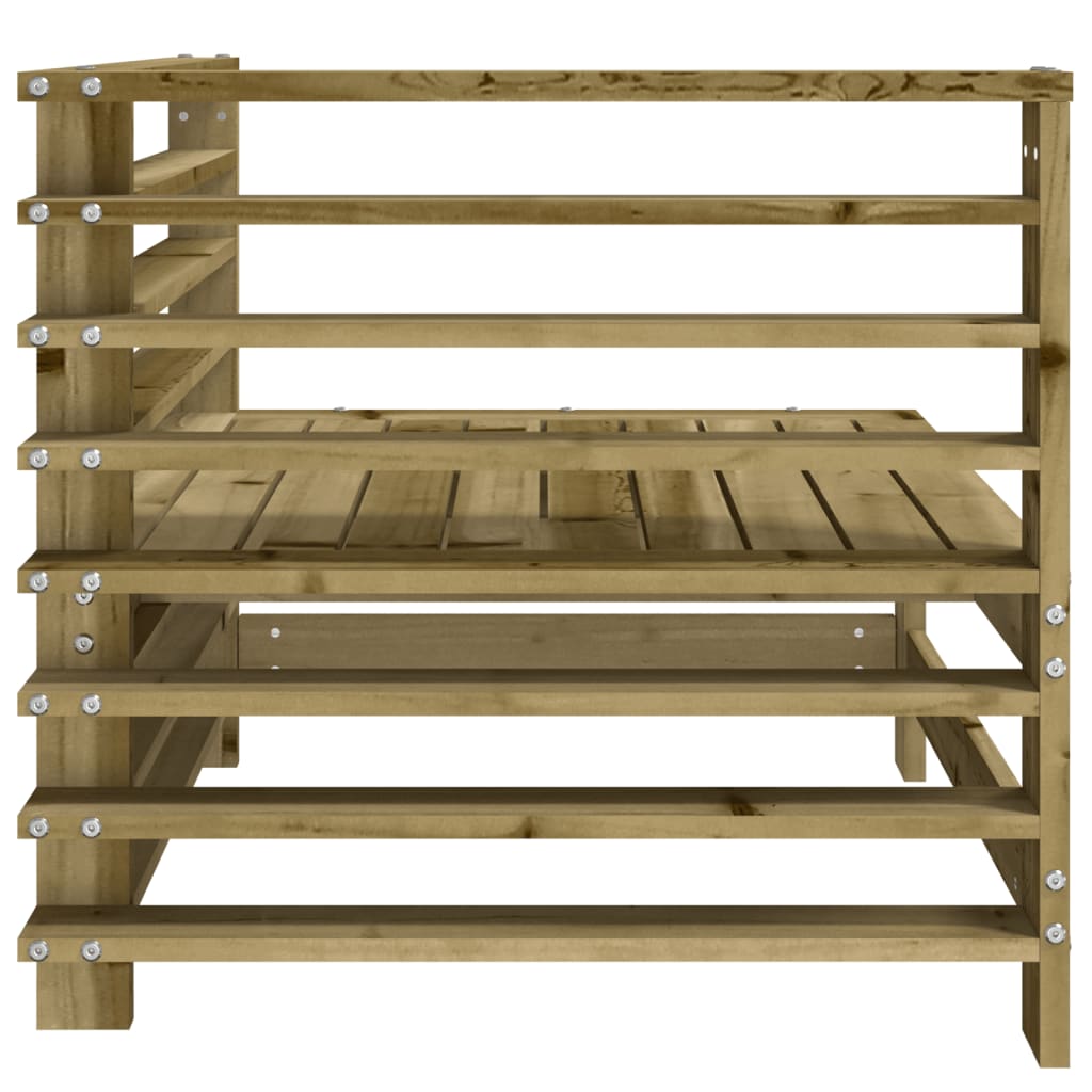 vidaXL Garden Corner Sofa Impregnated Wood Pine
