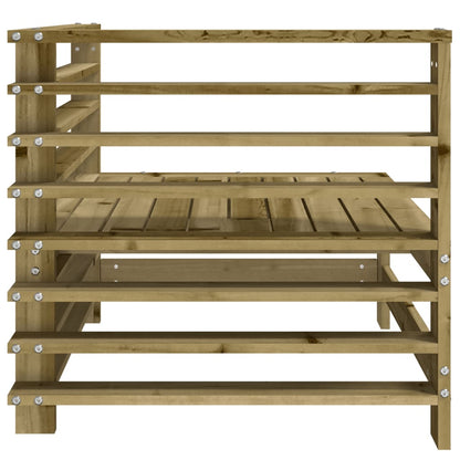 vidaXL Garden Corner Sofa Impregnated Wood Pine