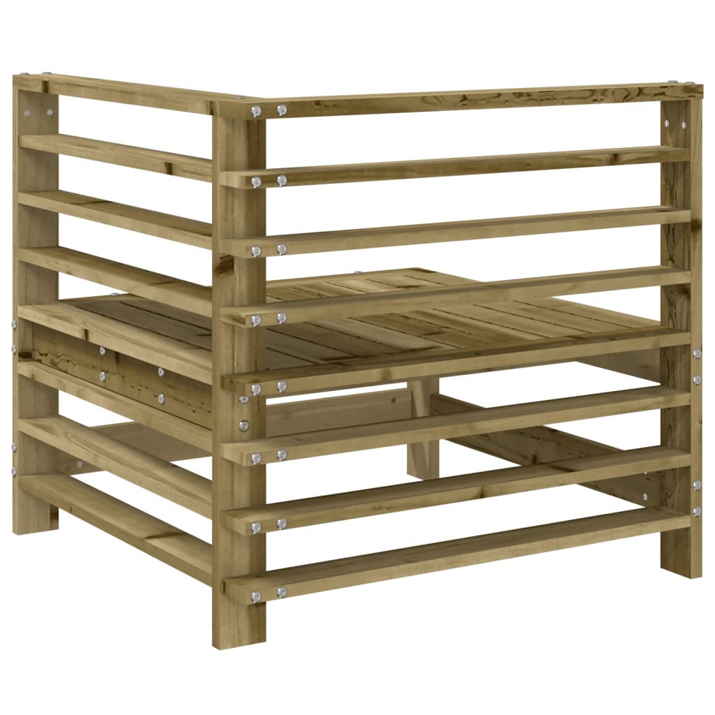 vidaXL Garden Corner Sofa Impregnated Wood Pine