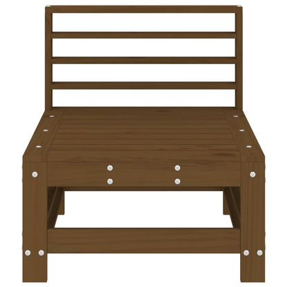vidaXL Garden Middle Sofa Honey Brown Solid Wood Pine