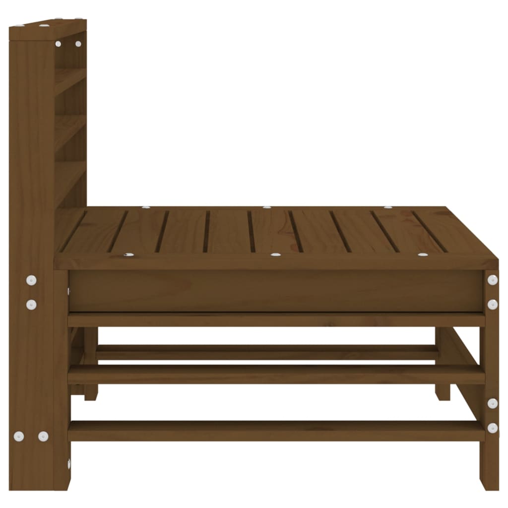 vidaXL Garden Middle Sofa Honey Brown Solid Wood Pine