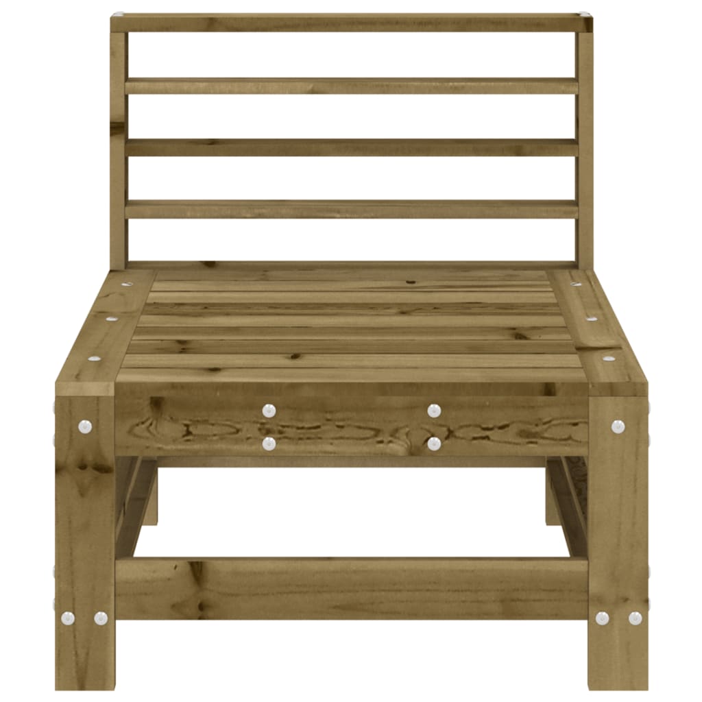 vidaXL Garden Middle Sofa Impregnated Wood Pine
