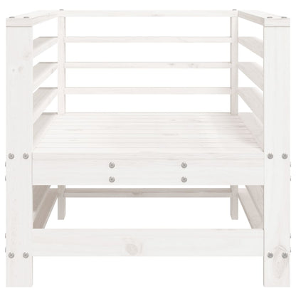 vidaXL Garden Chairs 2 pcs White Solid Wood Pine