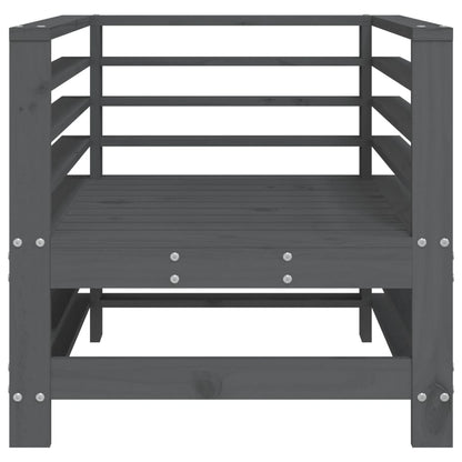 vidaXL Garden Chairs 2 pcs Grey Solid Wood Pine