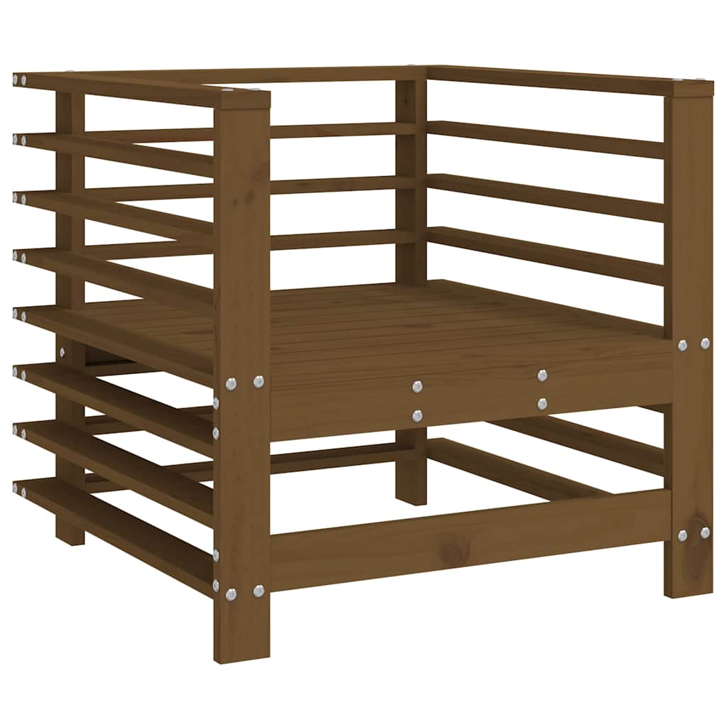 vidaXL Garden Chairs 2 pcs Honey Brown Solid Wood Pine