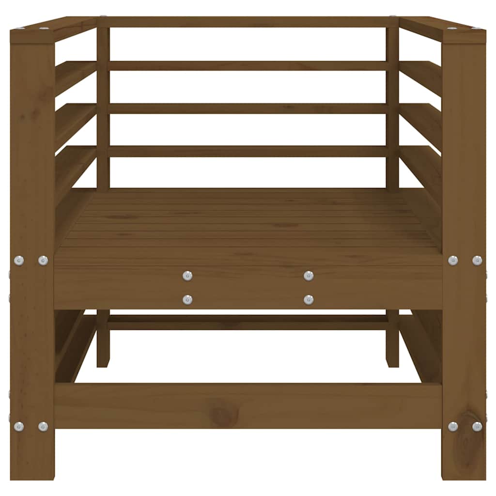 vidaXL Garden Chairs 2 pcs Honey Brown Solid Wood Pine