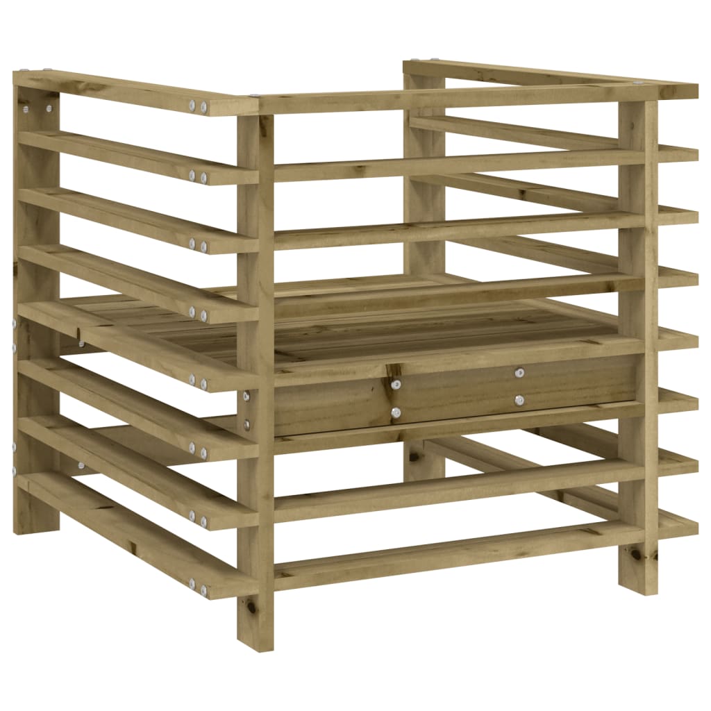 vidaXL Garden Chairs 2 pcs Impregnated Wood Pine