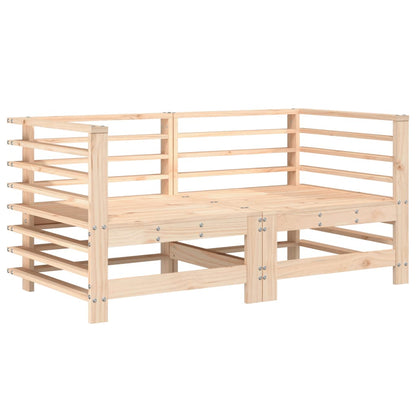 vidaXL Garden Corner Sofas 2 pcs Solid Wood Pine
