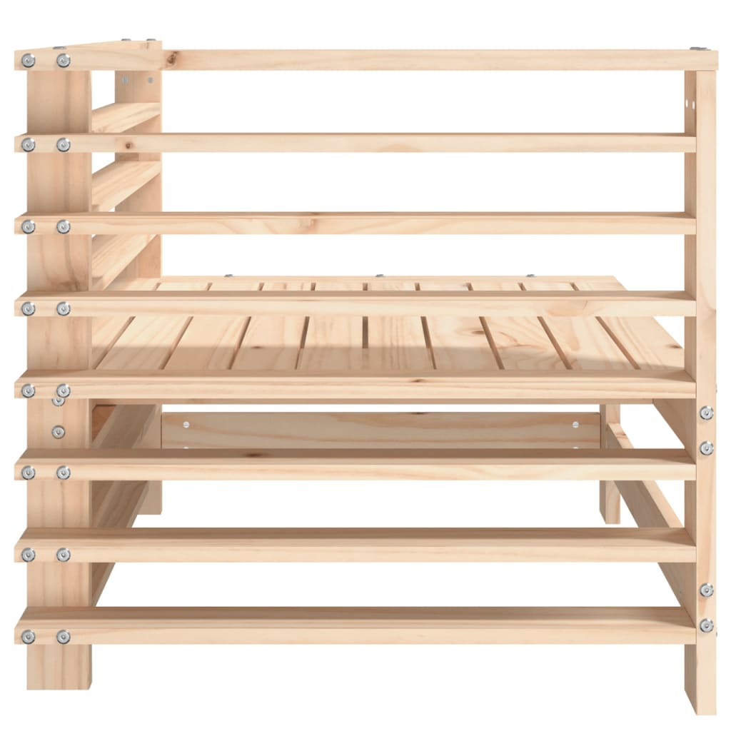 vidaXL Garden Corner Sofas 2 pcs Solid Wood Pine