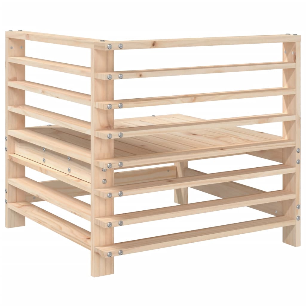 vidaXL Garden Corner Sofas 2 pcs Solid Wood Pine