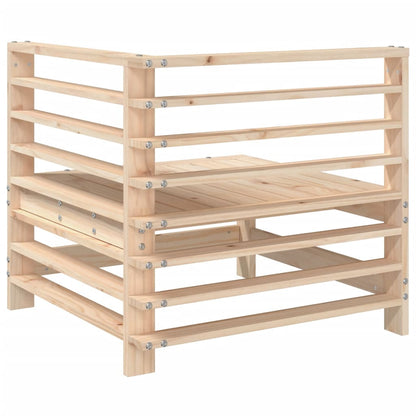 vidaXL Garden Corner Sofas 2 pcs Solid Wood Pine