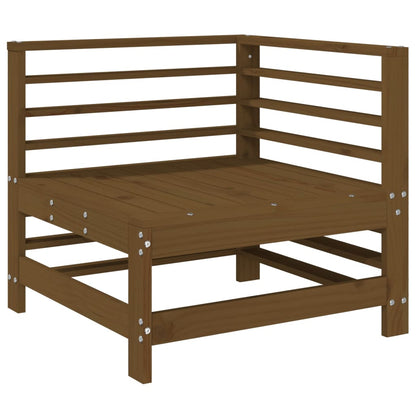 vidaXL Garden Corner Sofas 2 pcs Honey Brown Solid Wood Pine