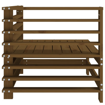 vidaXL Garden Corner Sofas 2 pcs Honey Brown Solid Wood Pine