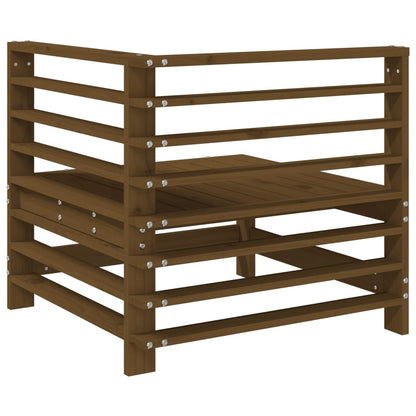 vidaXL Garden Corner Sofas 2 pcs Honey Brown Solid Wood Pine