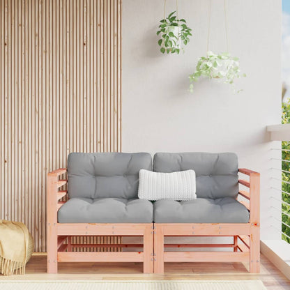vidaXL Garden Corner Sofas 2 pcs Solid Wood Douglas