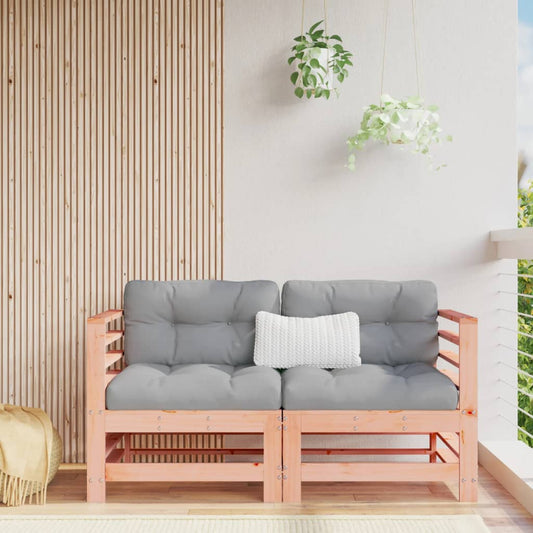 vidaXL Garden Corner Sofas 2 pcs Solid Wood Douglas