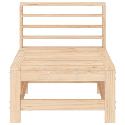 vidaXL Garden Middle Sofas 2 pcs Solid Wood Pine