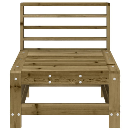 vidaXL Garden Middle Sofas 2 pcs Impregnated Wood Pine