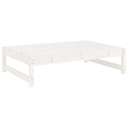 vidaXL Garden Footstool White 120x80 cm Solid Wood Pine