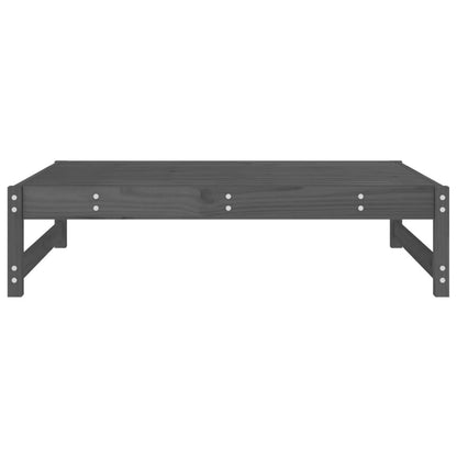 vidaXL Garden Footstool Grey 120x80 cm Solid Wood Pine
