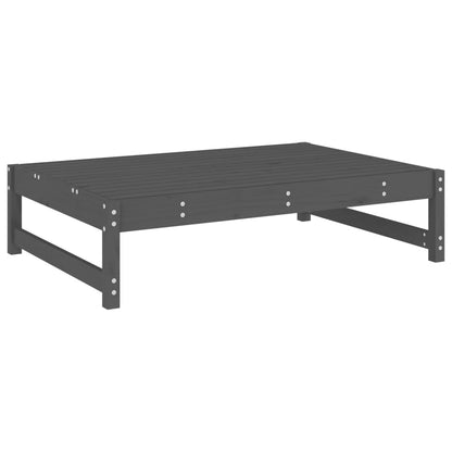vidaXL 2 Piece Garden Lounge Set Grey Solid Wood Pine