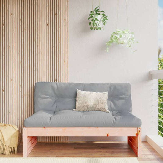 vidaXL Garden Middle Sofa | Natural Wood | Solid Douglas Fir wood | Medium