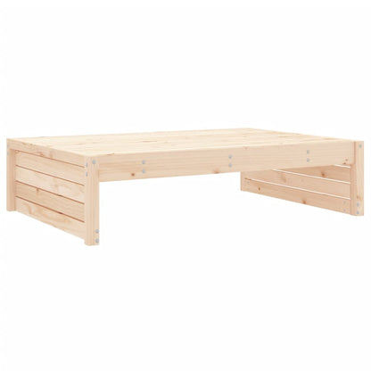 vidaXL Garden Footstool | Natural | Solid Pine Wood | Medium | Modular