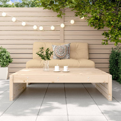 vidaXL Garden Footstool | Natural | Solid Pine Wood | Medium | Modular