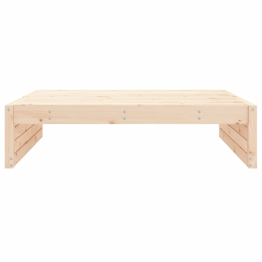 vidaXL Garden Footstool | Natural | Solid Pine Wood | Medium | Modular