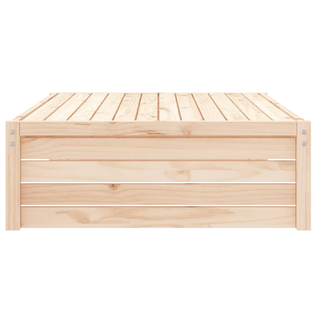 vidaXL Garden Footstool | Natural | Solid Pine Wood | Medium | Modular